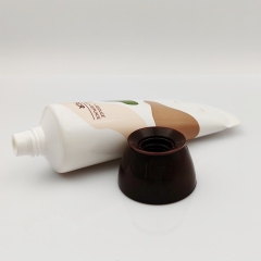 110ml Empty Plastic Cosmetics tubes packaging for hand lotion facial cleanser tube Screen Printing tube with big screw cap