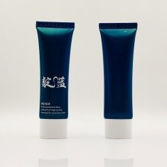 soft flat oval Tube with Flip Top Cap For plastic sunscreen Skin Care Cream container empty cosmetics Lotion tubes packaging