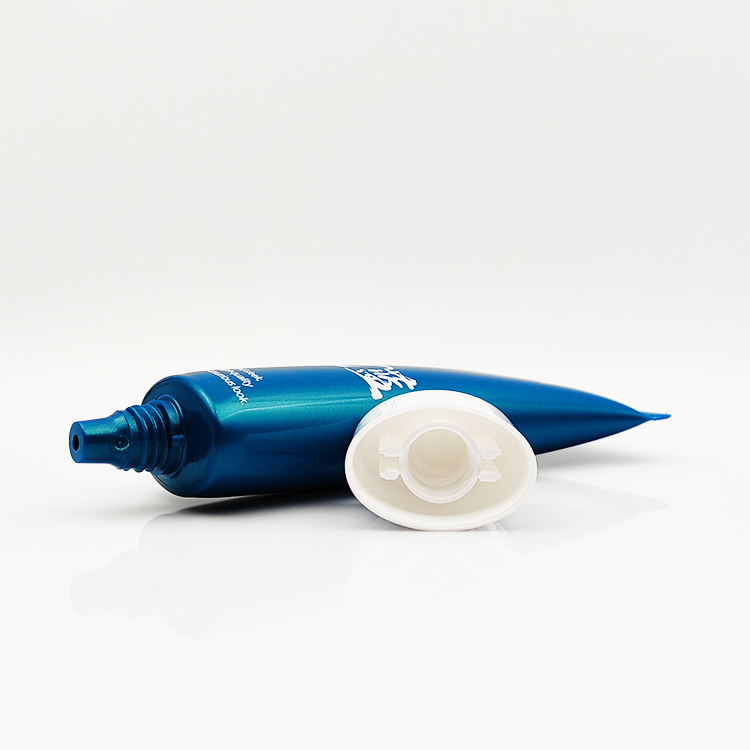 soft flat oval Tube with Flip Top Cap For plastic sunscreen Skin Care Cream container empty cosmetics Lotion tubes packaging