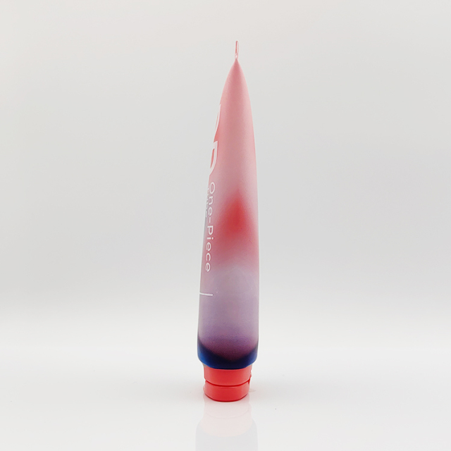 Eco-friendly Mono-material 120ml One Piece Tube Empty Screen Printing flat pe tube cosmetic packaging for makeup base