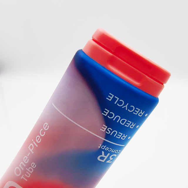 Eco-friendly Mono-material 120ml One Piece Tube Empty Screen Printing flat pe tube cosmetic packaging for makeup base