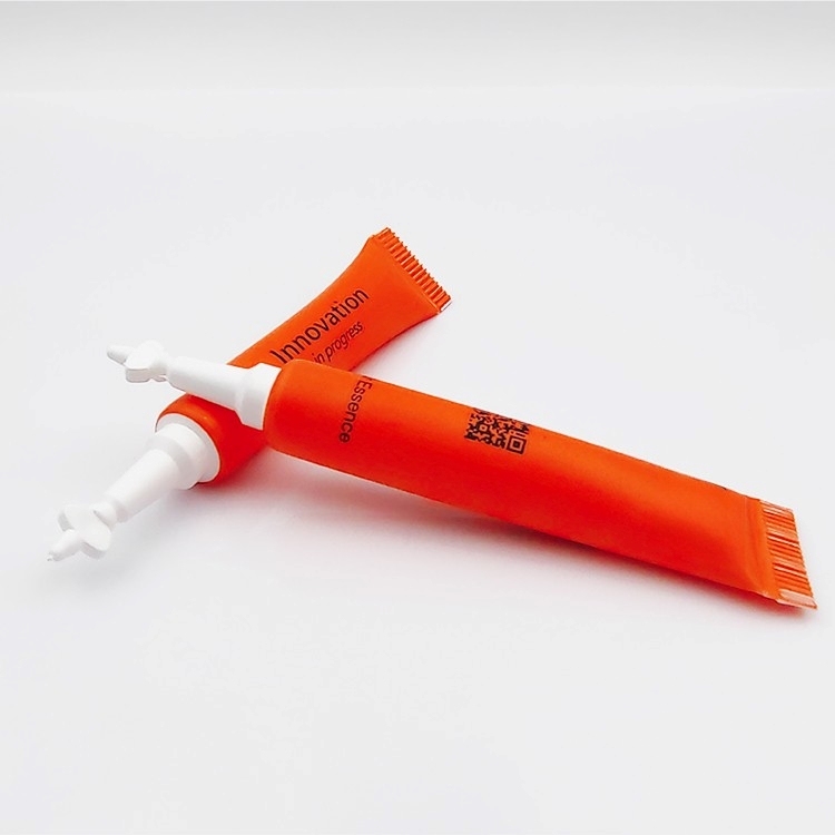 10ml Empty Plastic Nozzle Twist Off Single Use One-time Use tube Cosmetic Screen Printing Packaging tube with twist open head