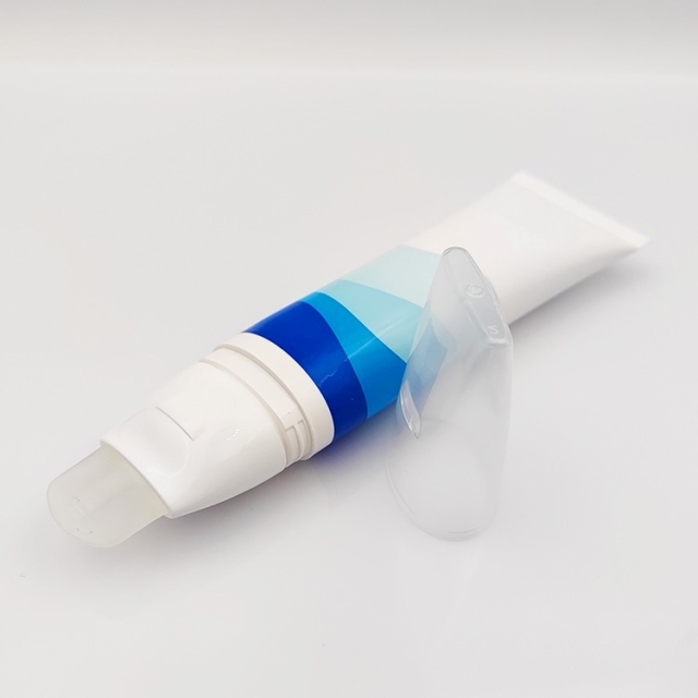 Luxury Empty brush cosmetic tube for facial cleanser 50ml soft spatula tube Screen Printing eye cream serum squeeze soft tube