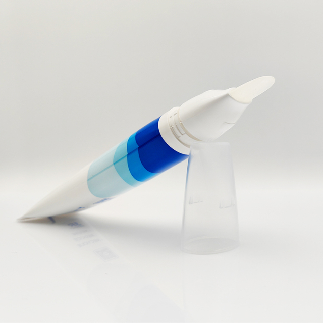 Luxury Empty brush cosmetic tube for facial cleanser 50ml soft spatula tube Screen Printing eye cream serum squeeze soft tube