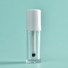 Stylish 12.8ml Round lip gloss wand tubes thick shaped With fine brush Applicator Thickened Wall empty crystal lip gloss bottles