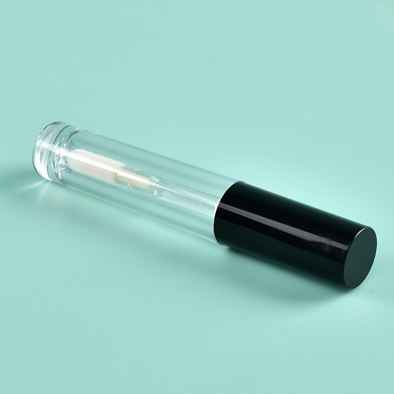 Luxury Custom logo 3ml Round Thickened lip gloss tubes with big brush big wand Empty Cosmetic Packaging lip gloss tubes bottle