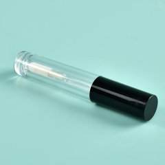 Luxury Custom logo 3ml Round Thickened lip gloss tubes with big brush big wand Empty Cosmetic Packaging lip gloss tubes bottle