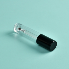 Luxury Round lip gloss wand tubes 6ml custom label Thickened Tube with fine brush Cosmetic Packaging lip gloss bottles wholesale