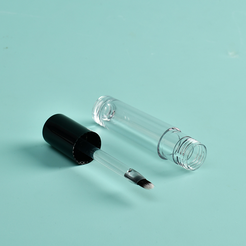 Luxury Round lip gloss wand tubes 6ml custom label Thickened Tube with fine brush Cosmetic Packaging lip gloss bottles wholesale
