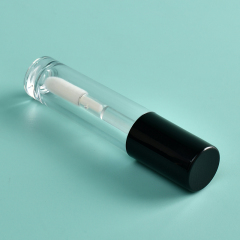 Luxury Custom logo 3ml Round Thickened lip gloss tubes with big brush big wand Empty Cosmetic Packaging lip gloss tubes bottle