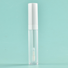 Wholesale Custom Thickened Wall Square lip gloss tubes with wands Flocked Brush Empty Cosmetic Packaging 5ml lip gloss bottle