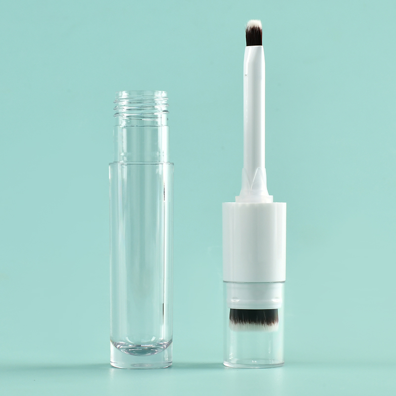 6.2ml lip gloss wand tubes Double-Side Round Thickened Wall Tube With big Brush Empty Cosmetic Packaging luxury lip gloss bottle