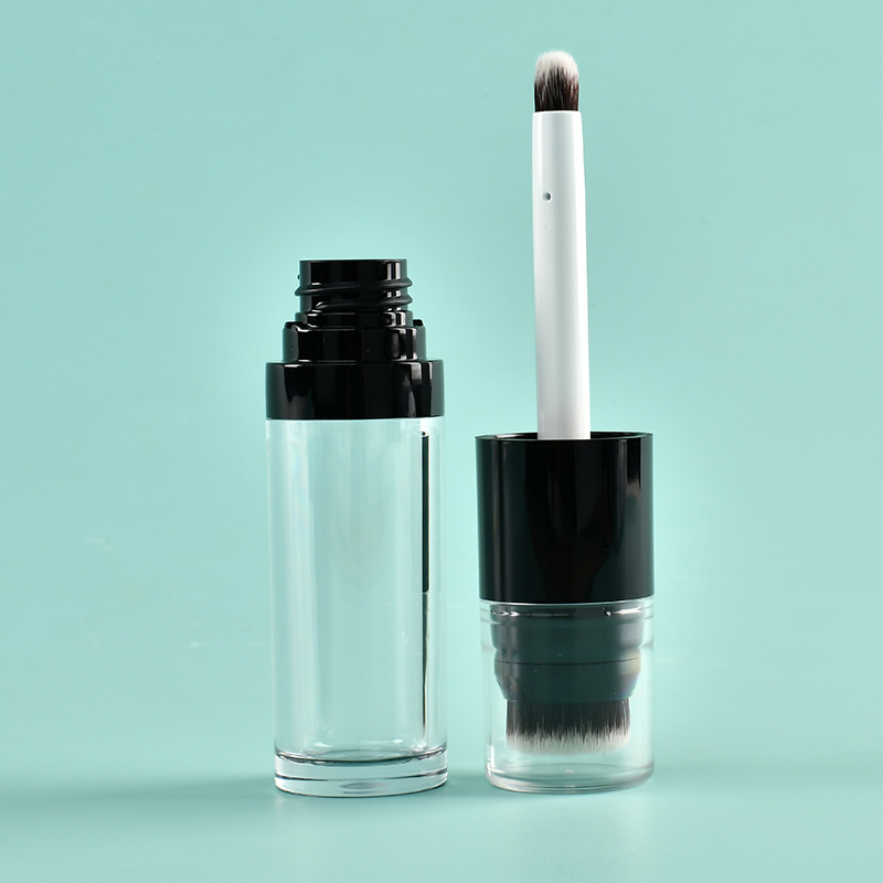 Double-Side 12.8ml Round Thickened big applicator lip gloss wand tubes With Big Fine Brush empty lip gloss bottles thick wand