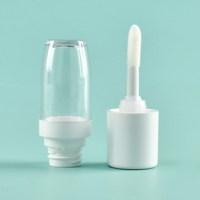 Luxury Custom8. 9ml Round Thickened Wall chunky lip gloss wand tube big Brush Empty Cosmetic Packaging big wand lip gloss bottle