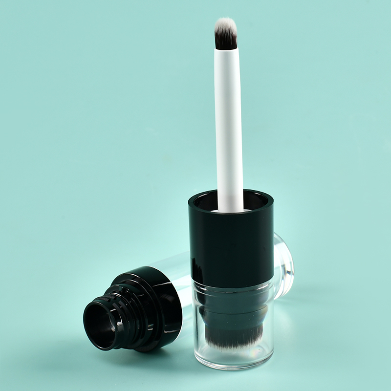 Double-Side 12.8ml Round Thickened big applicator lip gloss wand tubes With Big Fine Brush empty lip gloss bottles thick wand