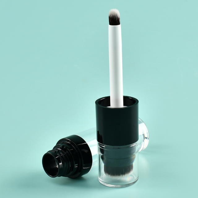 Double-Side 12.8ml Round Thickened big applicator lip gloss wand tubes With Big Fine Brush empty lip gloss bottles thick wand