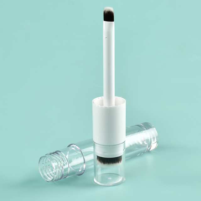 6.2ml lip gloss wand tubes Double-Side Round Thickened Wall Tube With big Brush Empty Cosmetic Packaging luxury lip gloss bottle