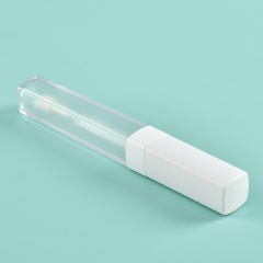 Wholesale Custom Thickened Wall Square lip gloss tubes with wands Flocked Brush Empty Cosmetic Packaging 5ml lip gloss bottle
