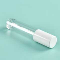Hot sale 6.2ml Thickened Wall Round lip gloss tubes with wands honey Flocked Brush Cosmetic Packaging lip gloss tube custom logo