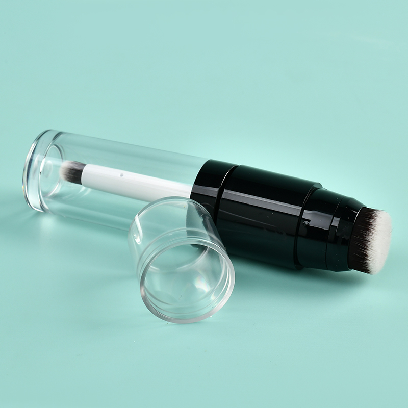 Double-Side 12.8ml Round Thickened big applicator lip gloss wand tubes With Big Fine Brush empty lip gloss bottles thick wand