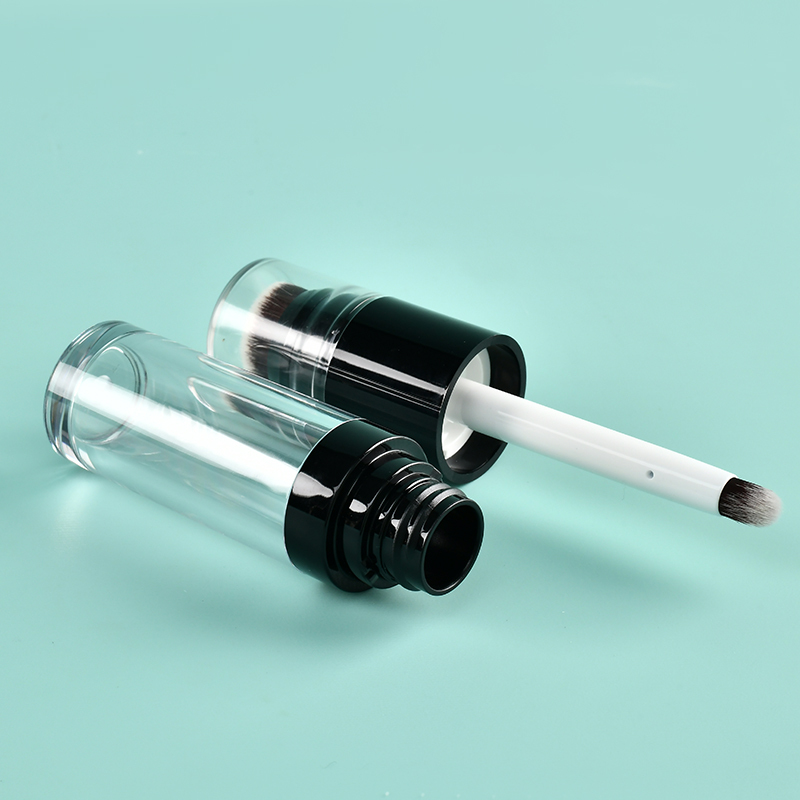 Double-Side 12.8ml Round Thickened big applicator lip gloss wand tubes With Big Fine Brush empty lip gloss bottles thick wand