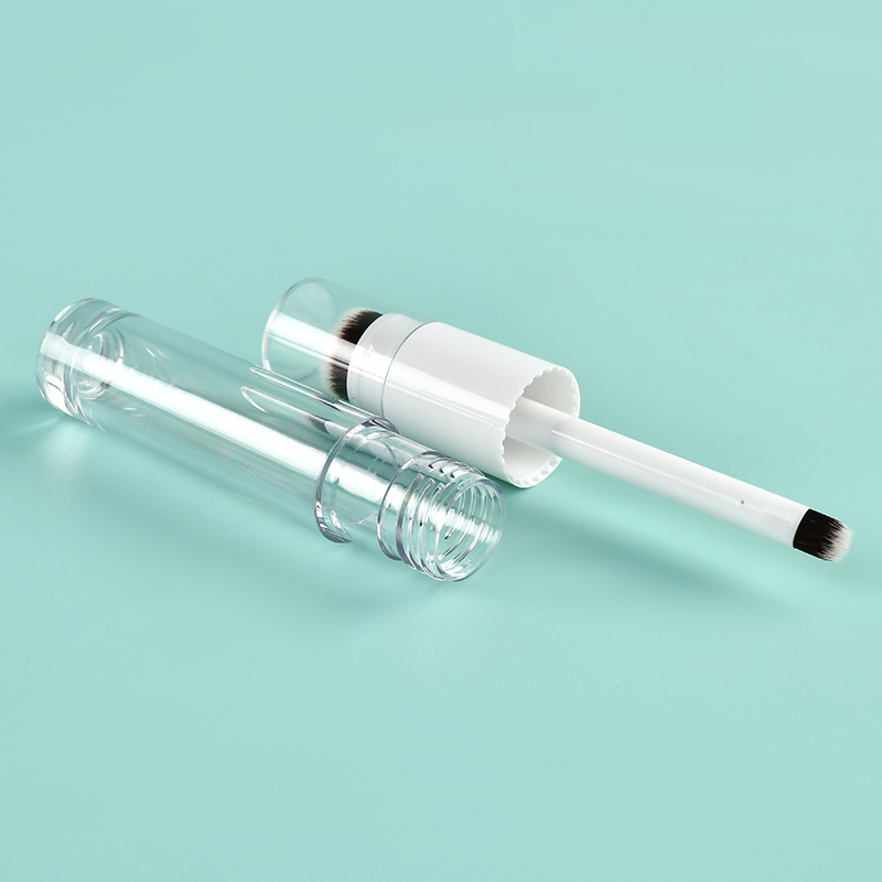 6.2ml lip gloss wand tubes Double-Side Round Thickened Wall Tube With big Brush Empty Cosmetic Packaging luxury lip gloss bottle