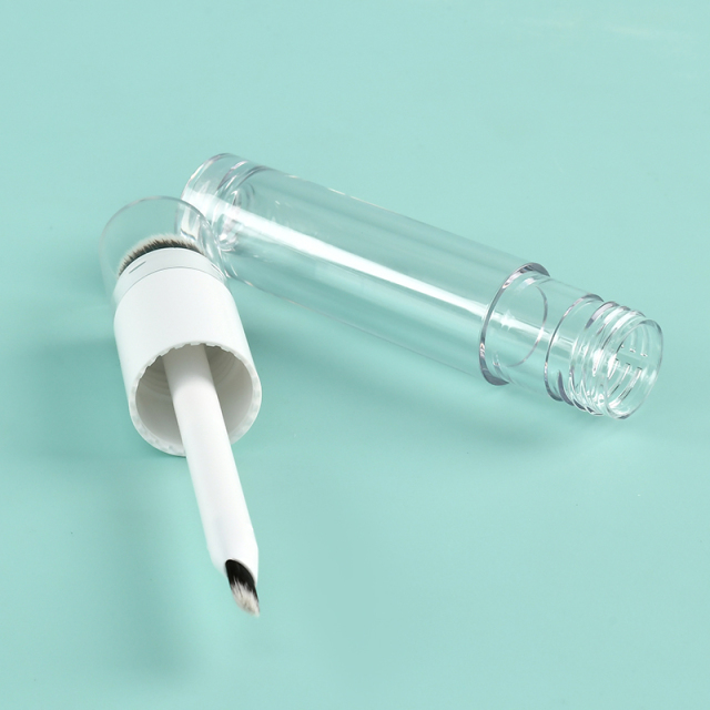 6.2ml lip gloss wand tubes Double-Side Round Thickened Wall Tube With big Brush Empty Cosmetic Packaging luxury lip gloss bottle