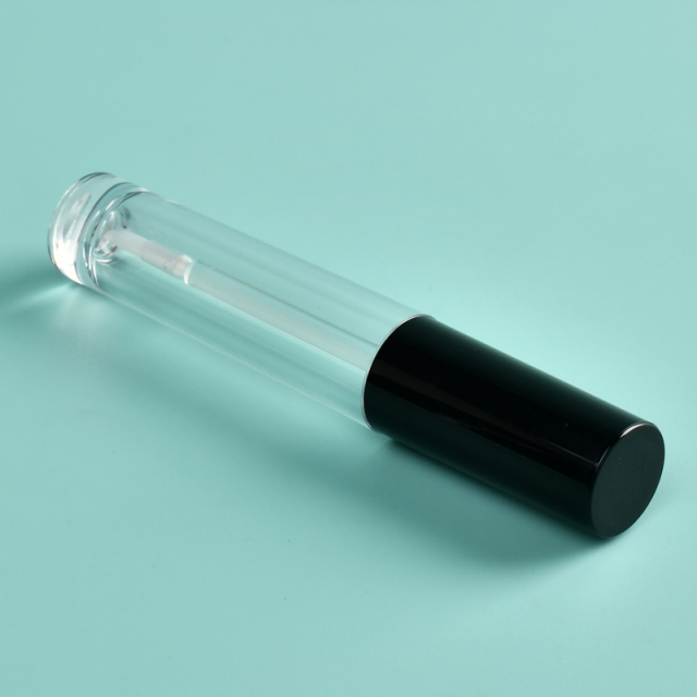 Popular 4.5ml Thickened Wall Round tube with super-fine brush applicator Empty Cosmetic Packaging eyeliner bottle with Logo