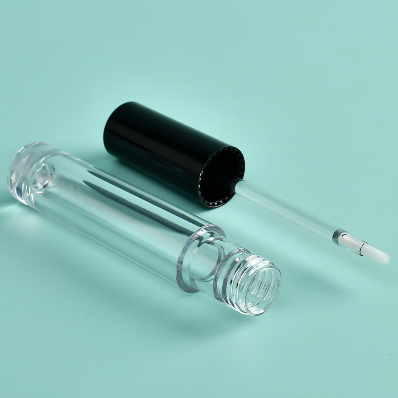 Popular 4.5ml Thickened Wall Round tube with super-fine brush applicator Empty Cosmetic Packaging eyeliner bottle with Logo
