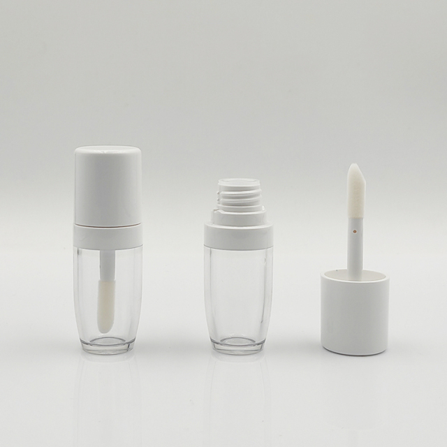 Luxury Custom8. 9ml Round Thickened Wall chunky lip gloss wand tube big Brush Empty Cosmetic Packaging big wand lip gloss bottle