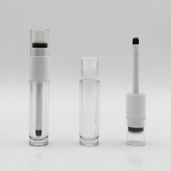 6.2ml lip gloss wand tubes Double-Side Round Thickened Wall Tube With big Brush Empty Cosmetic Packaging luxury lip gloss bottle