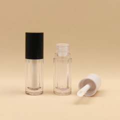 Custom 6ml colorful lip gloss tubes with big brush big wand Cosmetic Packaging empty lip gloss bottles thick wand with big brush