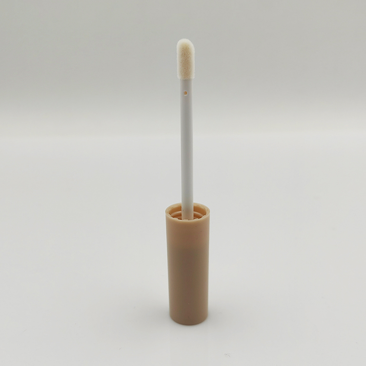 Hot sale Wholesale Custom 2.4ml round luxury lip gloss bottle with wand and Brush Empty Cosmetic Packaging clear lip gloss tubes