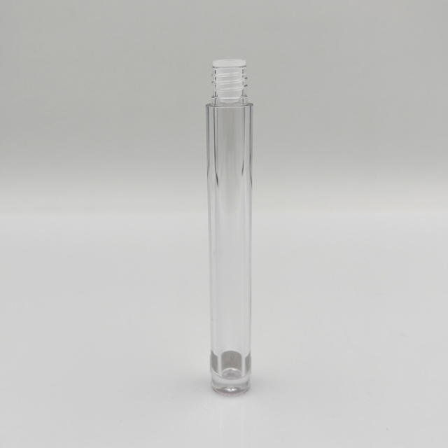 Best selling Wholesale Custom 2.2ml clear and silver lip gloss wand tubes Empty Cosmetic packaging round luxury lip gloss bottle