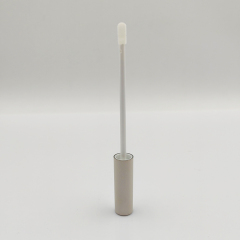 Best selling Wholesale Custom 2.2ml clear and silver lip gloss wand tubes Empty Cosmetic packaging round luxury lip gloss bottle