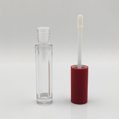 Popular Wholesale Custom 4.5ml round Empty lip gloss wand tube 5ml with Brush Empty Cosmetic Packaging lip gloss bottle no logo