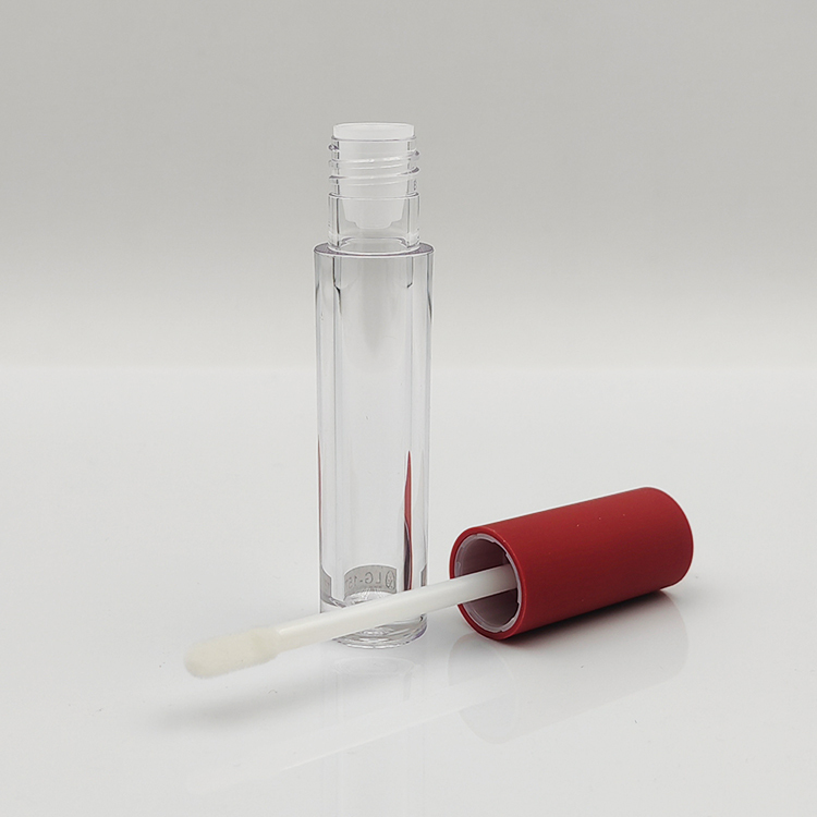 Popular Wholesale Custom 4.5ml round Empty lip gloss wand tube 5ml with Brush Empty Cosmetic Packaging lip gloss bottle no logo