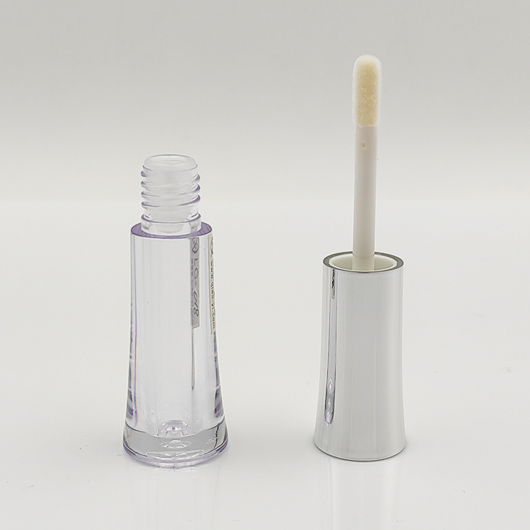 Silver cap lip gloss tube Custom 1.2ml round Empty Cosmetic Packaging exotic lip gloss bottles cute wholesale container