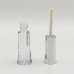 Silver cap lip gloss tube Custom 1.2ml round Empty Cosmetic Packaging exotic lip gloss bottles cute wholesale container