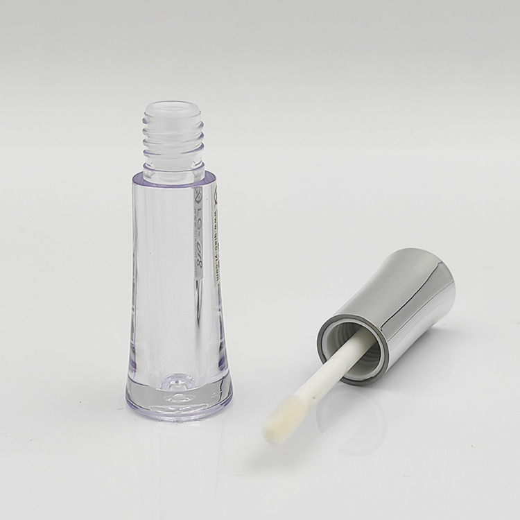 Silver cap lip gloss tube Custom 1.2ml round Empty Cosmetic Packaging exotic lip gloss bottles cute wholesale container