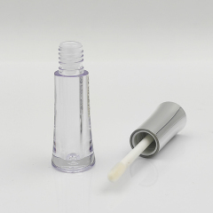 Silver cap lip gloss tube Custom 1.2ml round Empty Cosmetic Packaging exotic lip gloss bottles cute wholesale container