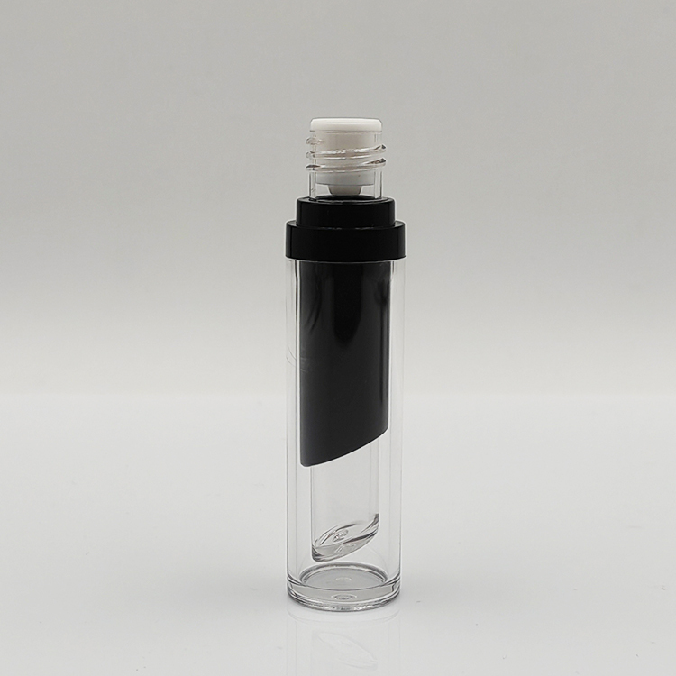 New Arrival Wholesale 4.5ml round lip gloss bottles customized empty cosmetic packaging black lip gloss tube for liquid lipstick