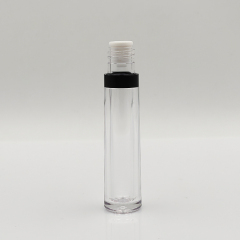 Explosive Models 6ml round black lip gloss bottles for empty cosmetic plastic packaging lip gloss tubes and box custom label