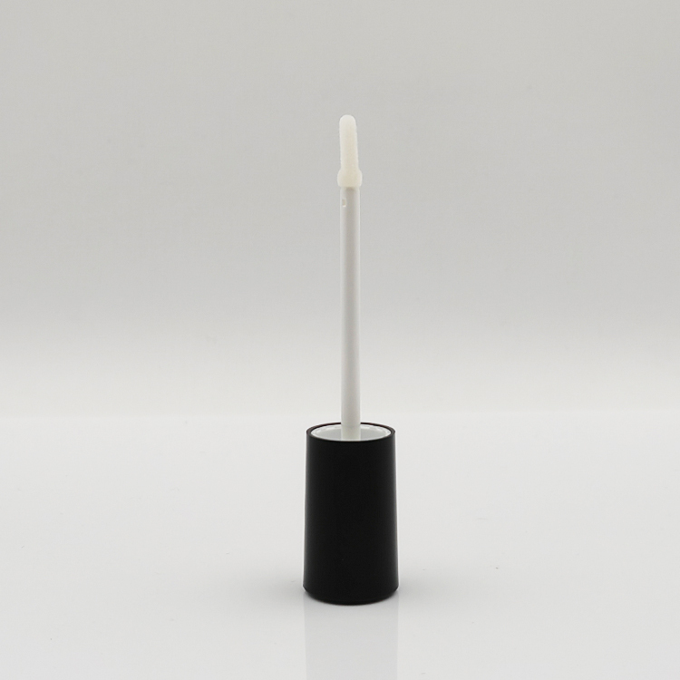 Explosive Models 6ml round black lip gloss bottles for empty cosmetic plastic packaging lip gloss tubes and box custom label