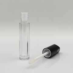2025 Hot Sale Custom 4.5ml round unique empty crystal lip gloss bottle for plastic cosmetic packaging luxury lip gloss tubes