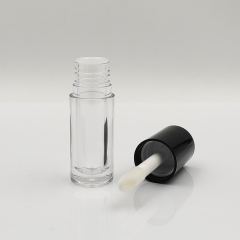 Best seller Custom 5.2ml round transparent empty lip gloss bottles plastic lip lipstick lip gloss tubes with custom packaging