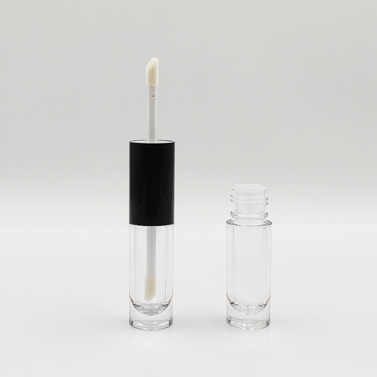 New Arrival Wholesale 8ml double side lip gloss bottles customized empty cosmetic packaging lip gloss tubes and box custom label