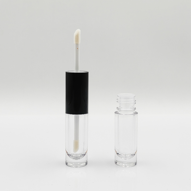 New Arrival Wholesale 8ml double side lip gloss bottles customized empty cosmetic packaging lip gloss tubes and box custom label
