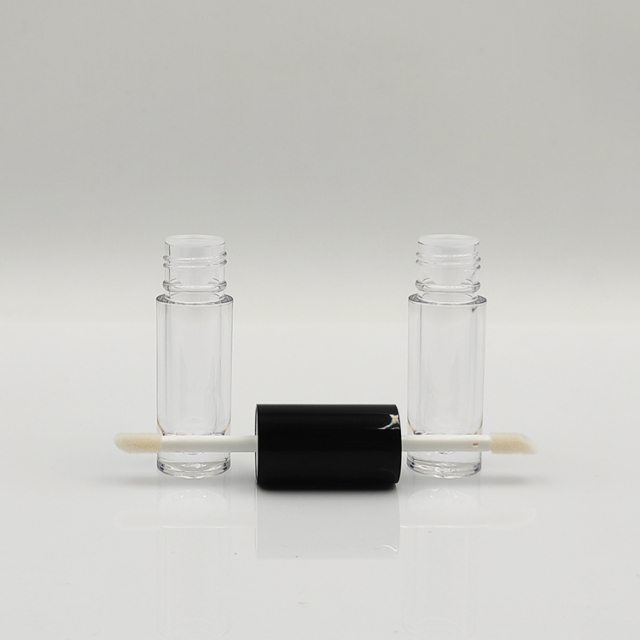 New Arrival Wholesale 8ml double side lip gloss bottles customized empty cosmetic packaging lip gloss tubes and box custom label
