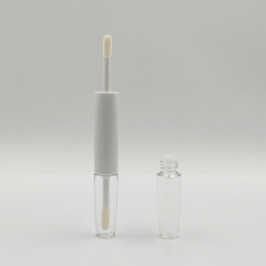 Customized Newly 7.4ml double side round lip gloss bottle packaging for plastic cosmetic reasonable price lip gloss stick tubes
